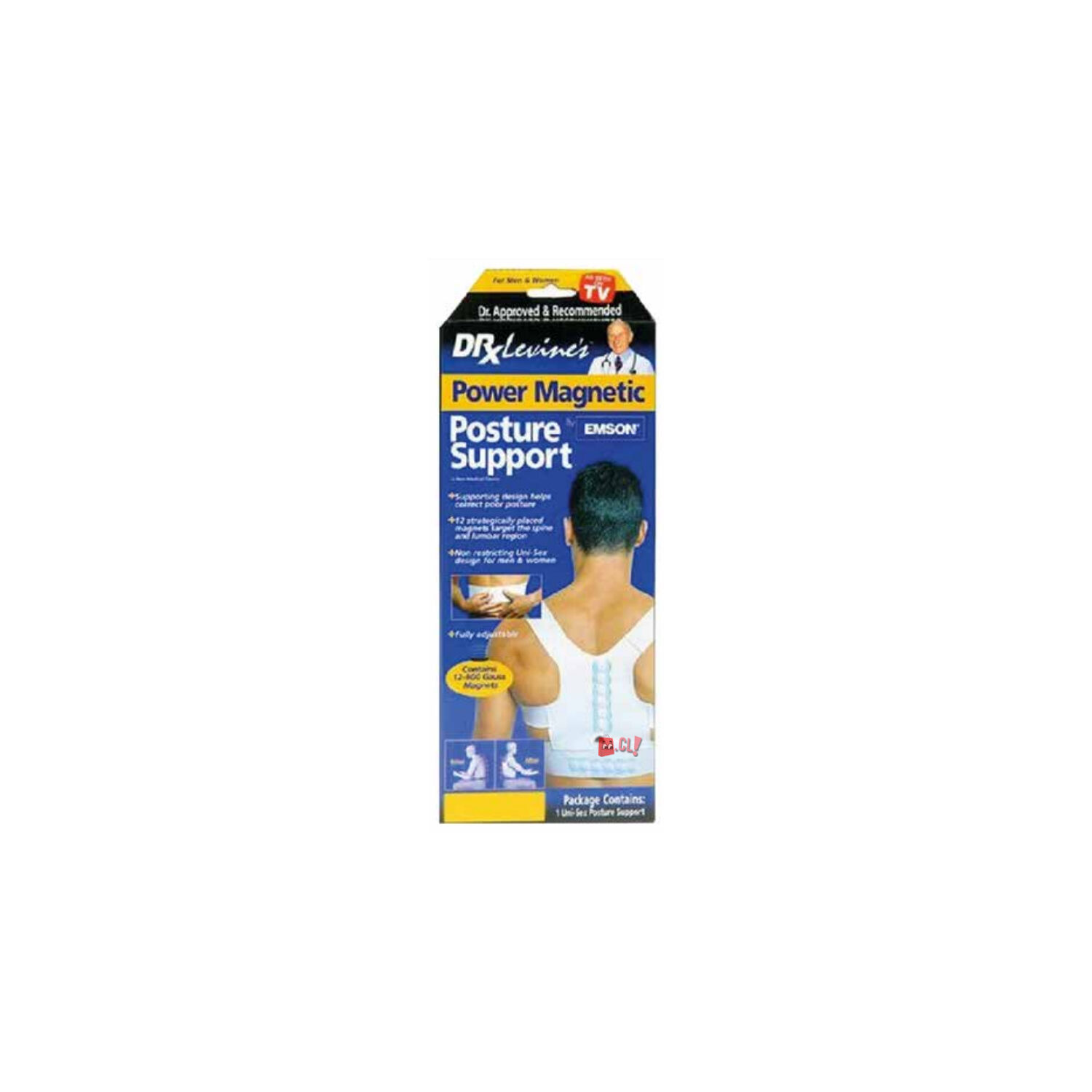 Corrector De Postura Magnetoterapia Con 12 Imanes Talla Xxl - Ps image number 2.0