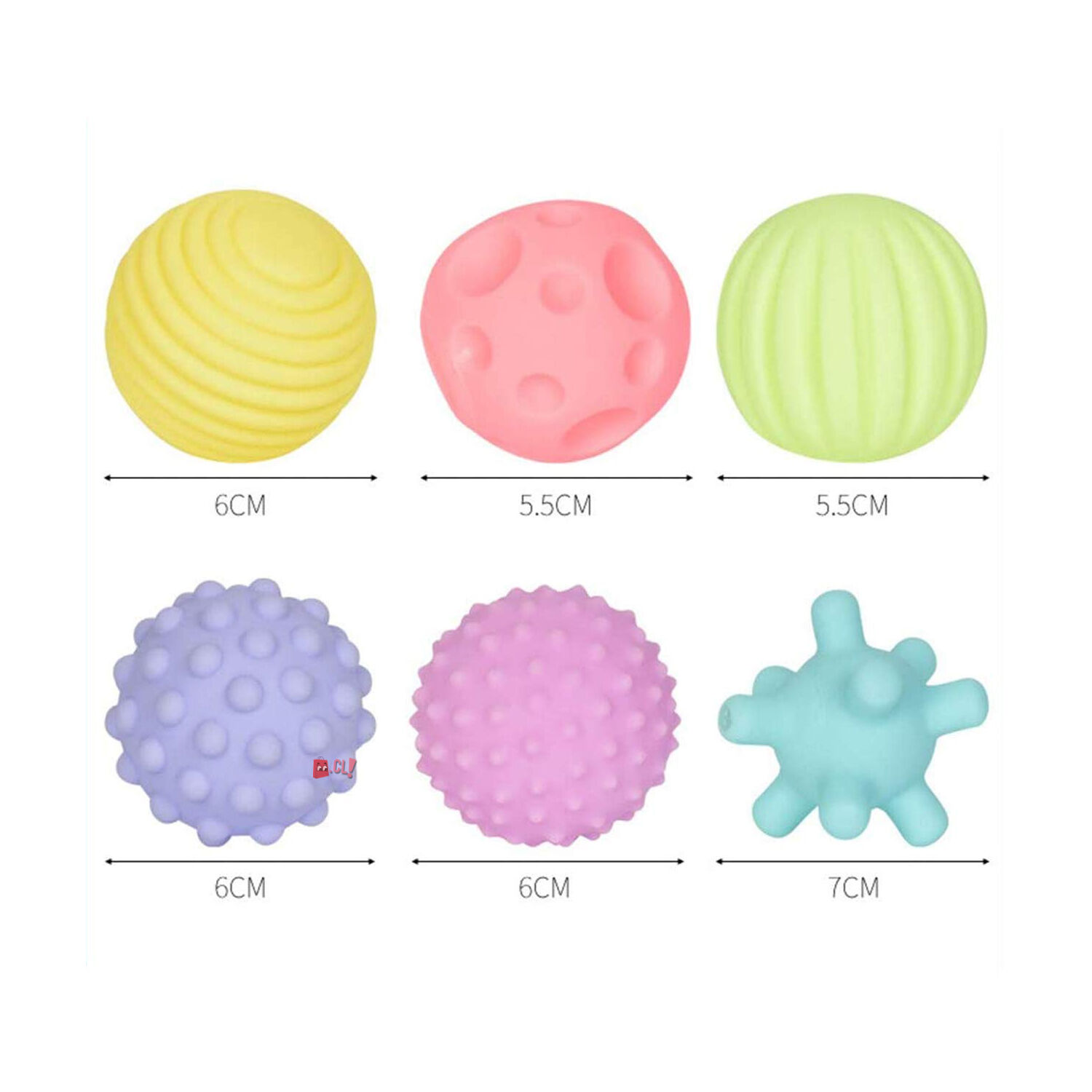 Pelotas Sensoriales Sensory Rollers Beb&eacute;s Y Ni&ntilde;os - Ps image number 4.0