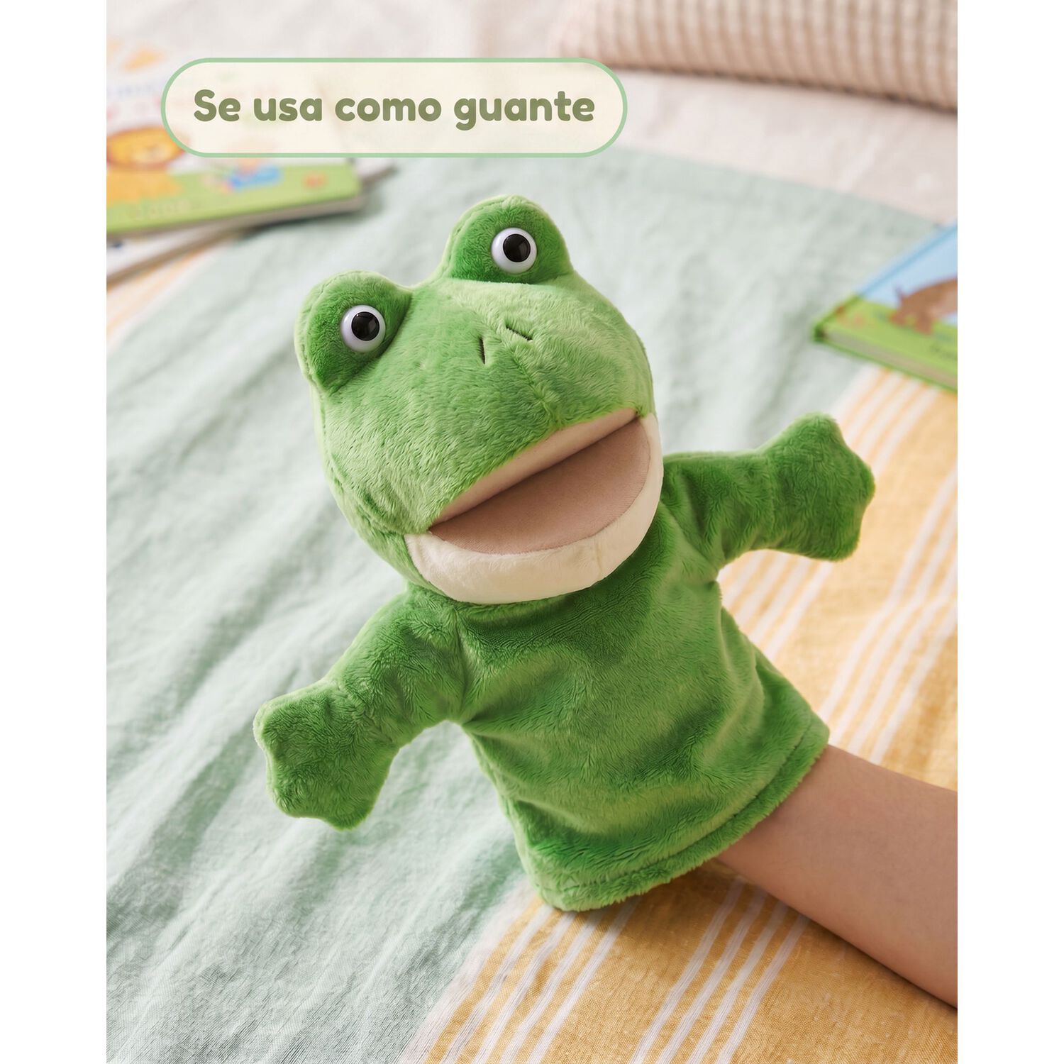 Peluche Titere Animal Zorro Vaca Leon Oveja Rana Lobo image number 27.0