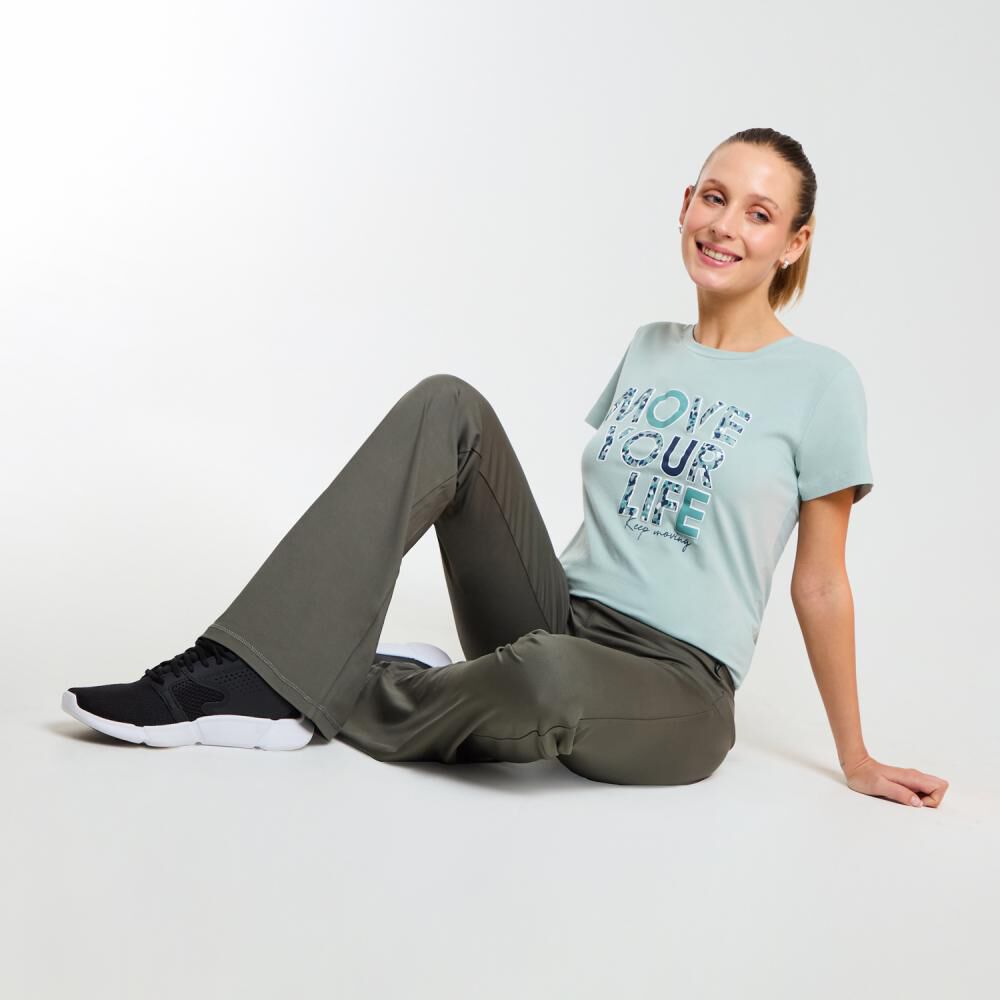 Polera Deportiva Manga Corta Cuello Redondo Mujer Wetland image number 1.0