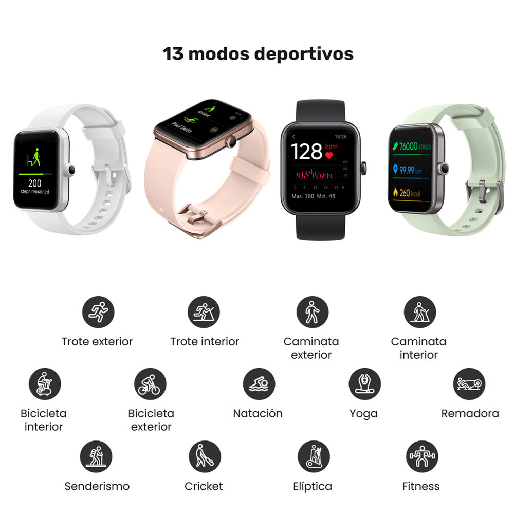 Reloj Smartwatch Lhotse Live 206 40mm Mini Black image number 6.0