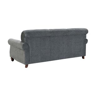 Sof&aacute; Azhome Toledo Gris Oscuro Resorte Pocket / 3 Cuerpos