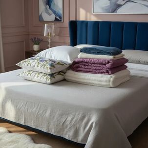 Set Renovaci&oacute;n Dormitorio Jard&iacute;n De Lavanda 8 Piezas King