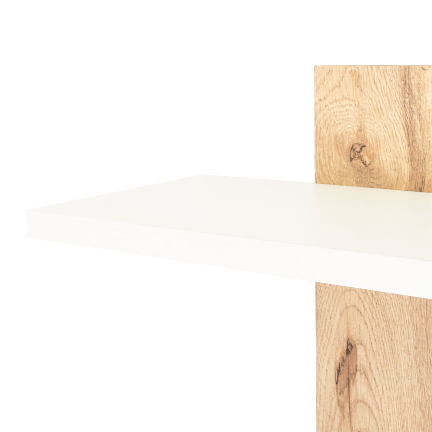 Mueble Organizador Ba&ntilde;o Caf&eacute; Claro Y Blanco image number 5.0