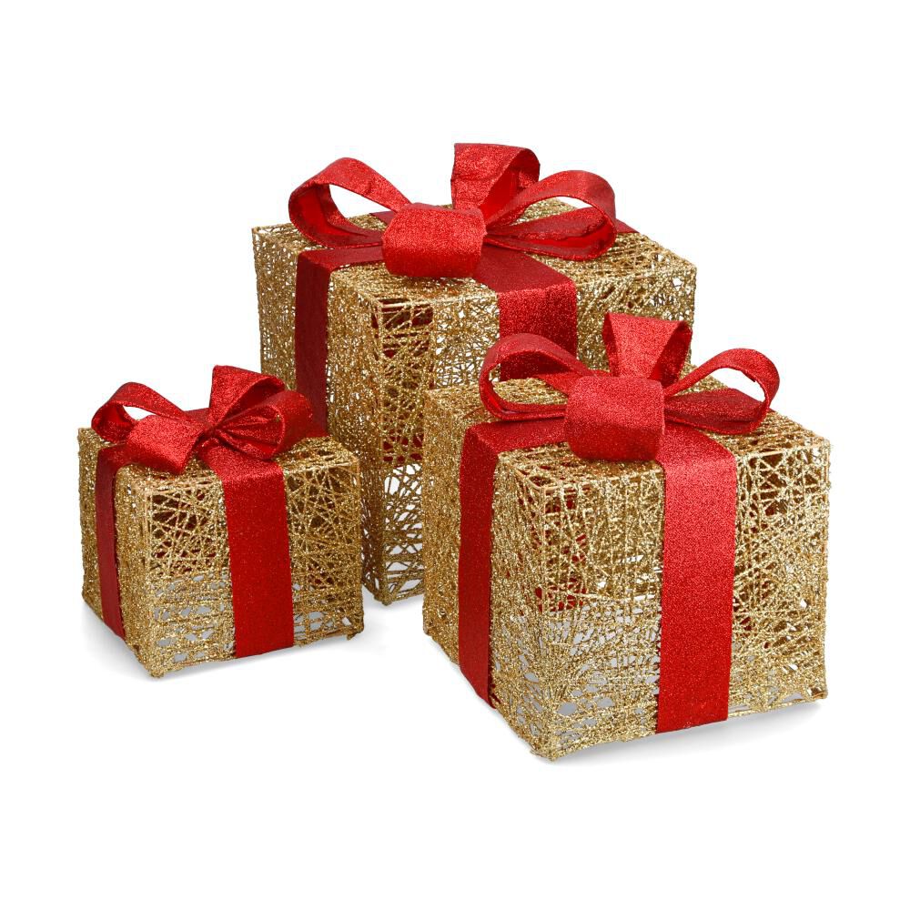 Adorno Set Canastas Navidad Casaideal 3 Regalos image number 0.0