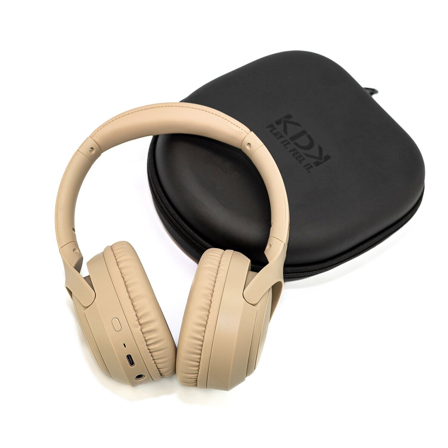 Audifonos Inal&aacute;mbrico Bluetooth Kdk Zen Beige 50hrs image number 0.0