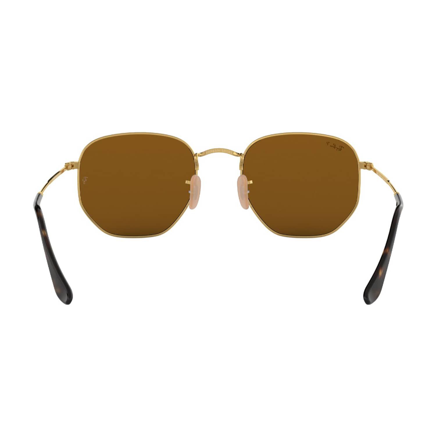 Lentes De Sol Hexagonal Brown Polarizados Ray-ban image number 3.0