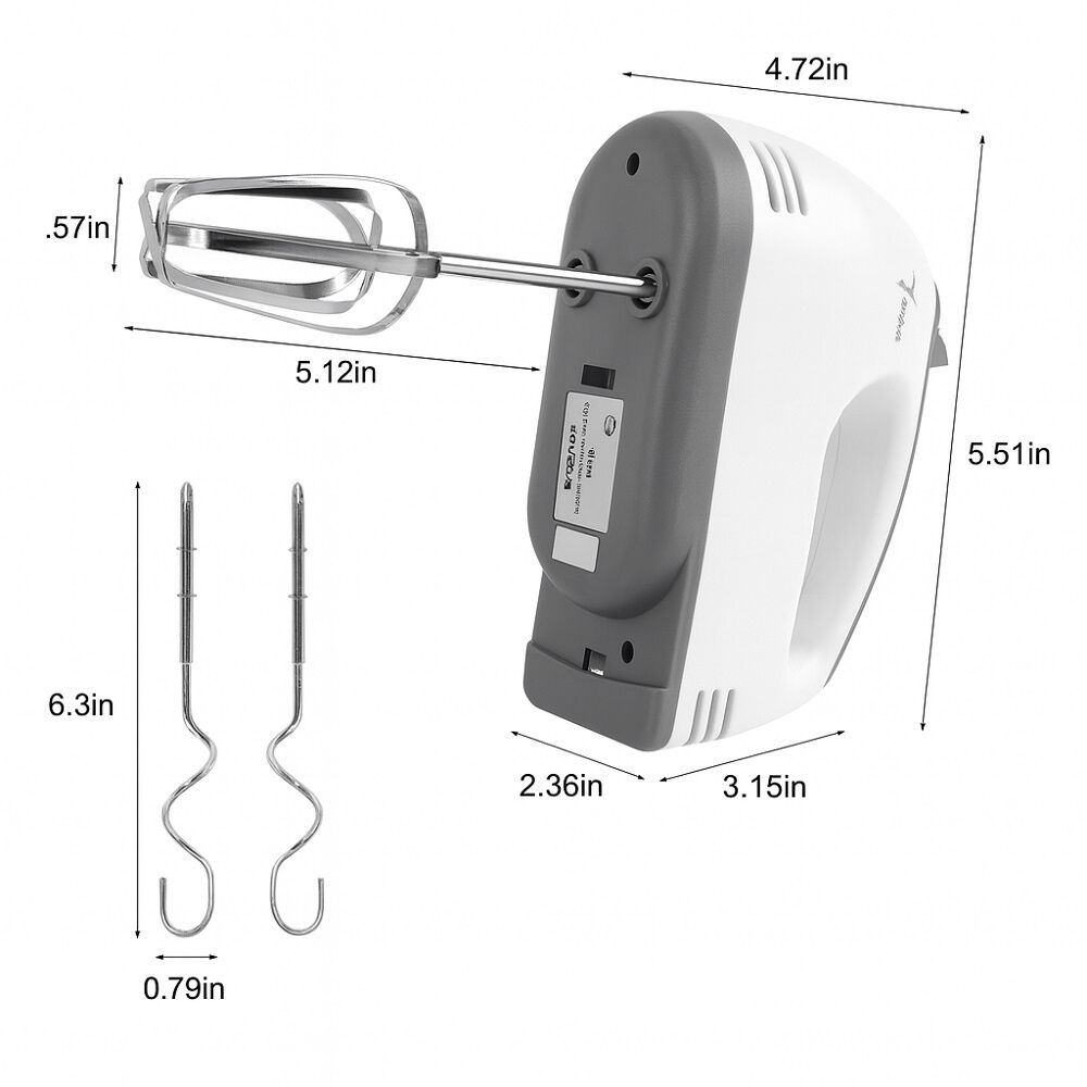 Batidora De Mano Electrica De Cocina 7 Velocidades image number 3.0