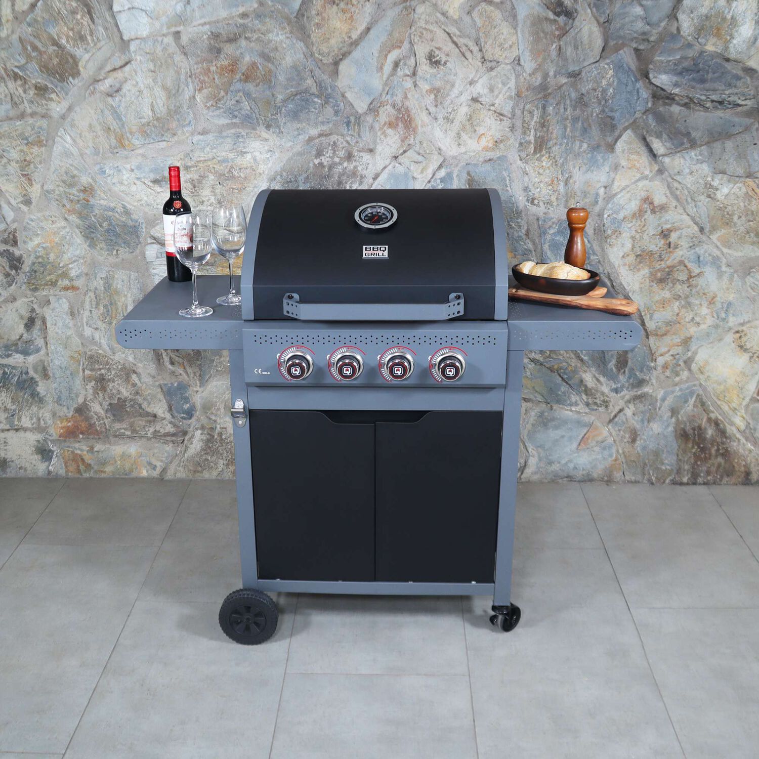 Parrilla A Gas Dark Hawk 4 Quemadores Bbq Grill image number 7.0
