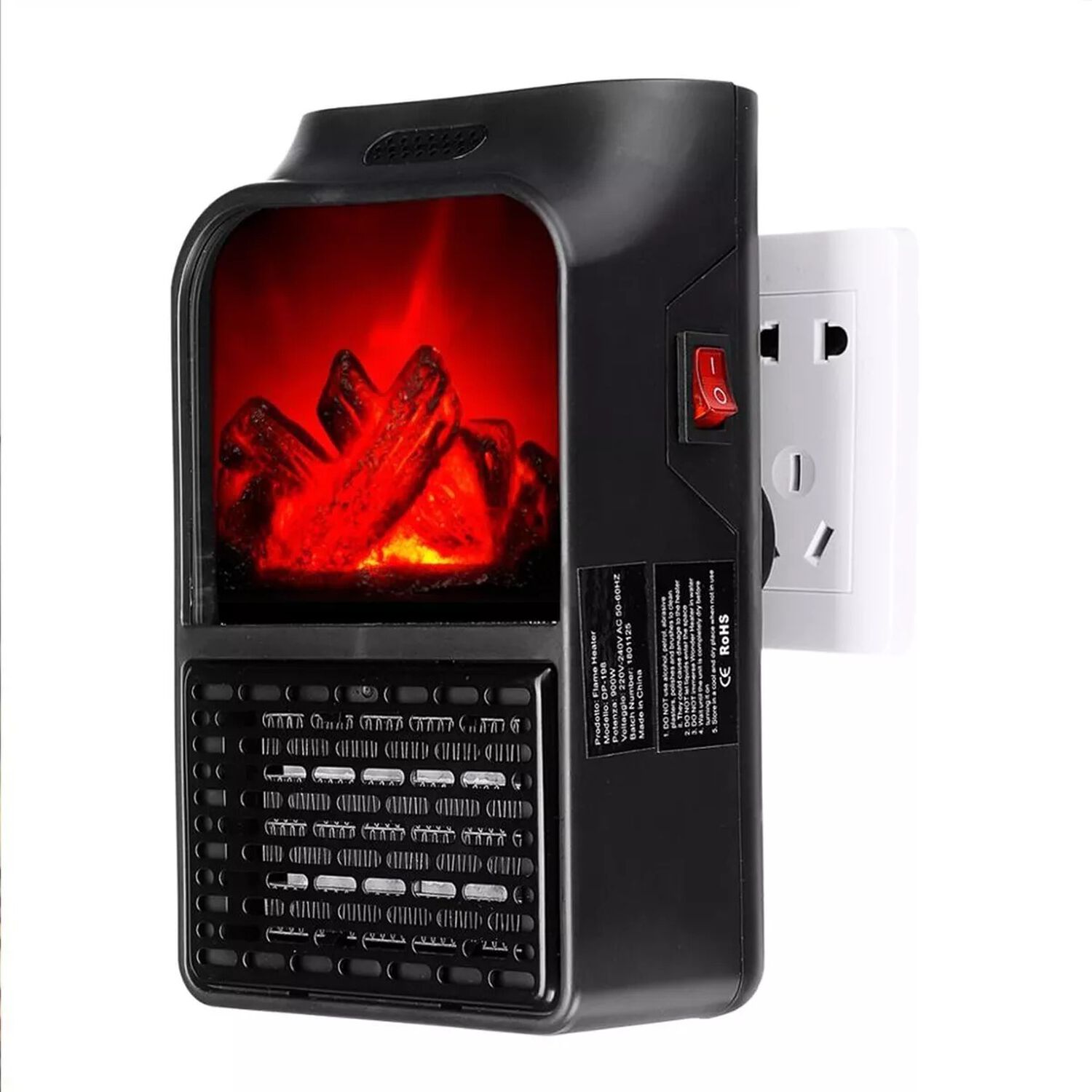 Calentador El&eacute;ctrico Flame Heater 500w Estufa image number 1.0