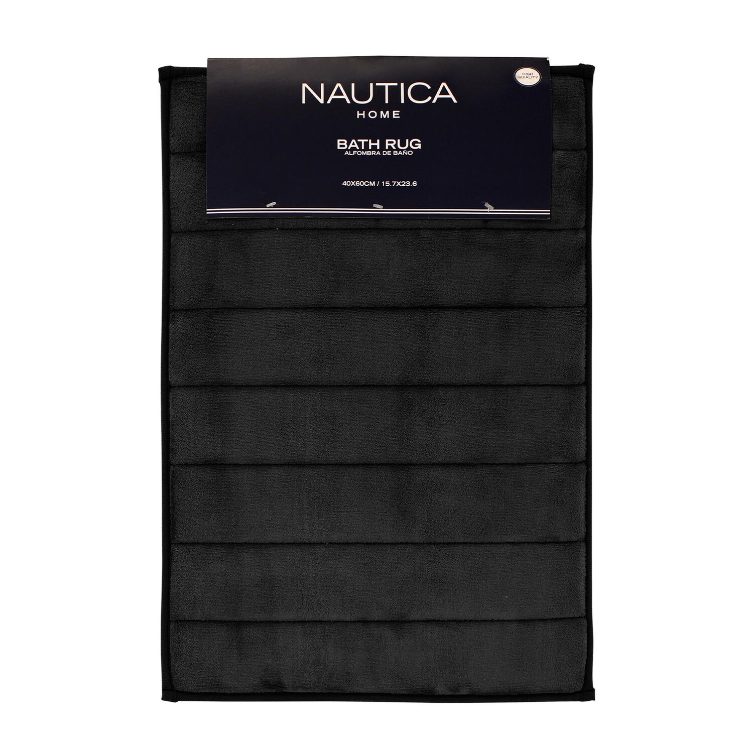 Alfombra De Ba&ntilde;o Nautica Home 40x60cm Coralina Ultra Suave Negro image number 0.0