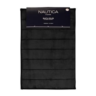 Alfombra De Ba&ntilde;o Nautica Home 40x60cm Coralina Ultra Suave Negro