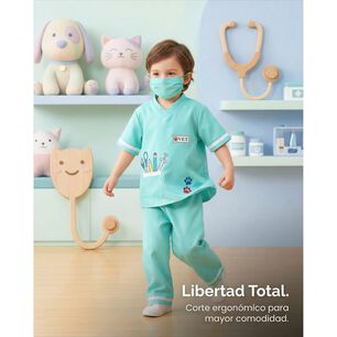 Disfraz Veterinario Cosplay Juego Rol Traje Doctor Ni&ntilde;os