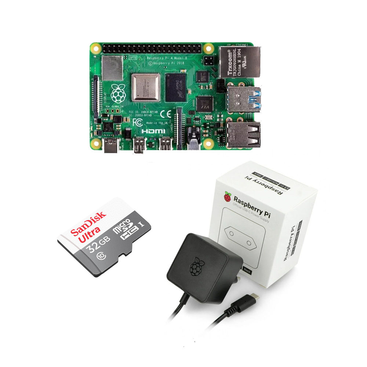 Kit Raspberry Pi 4 2gb Con Memoria Y Transformador image number 0.0