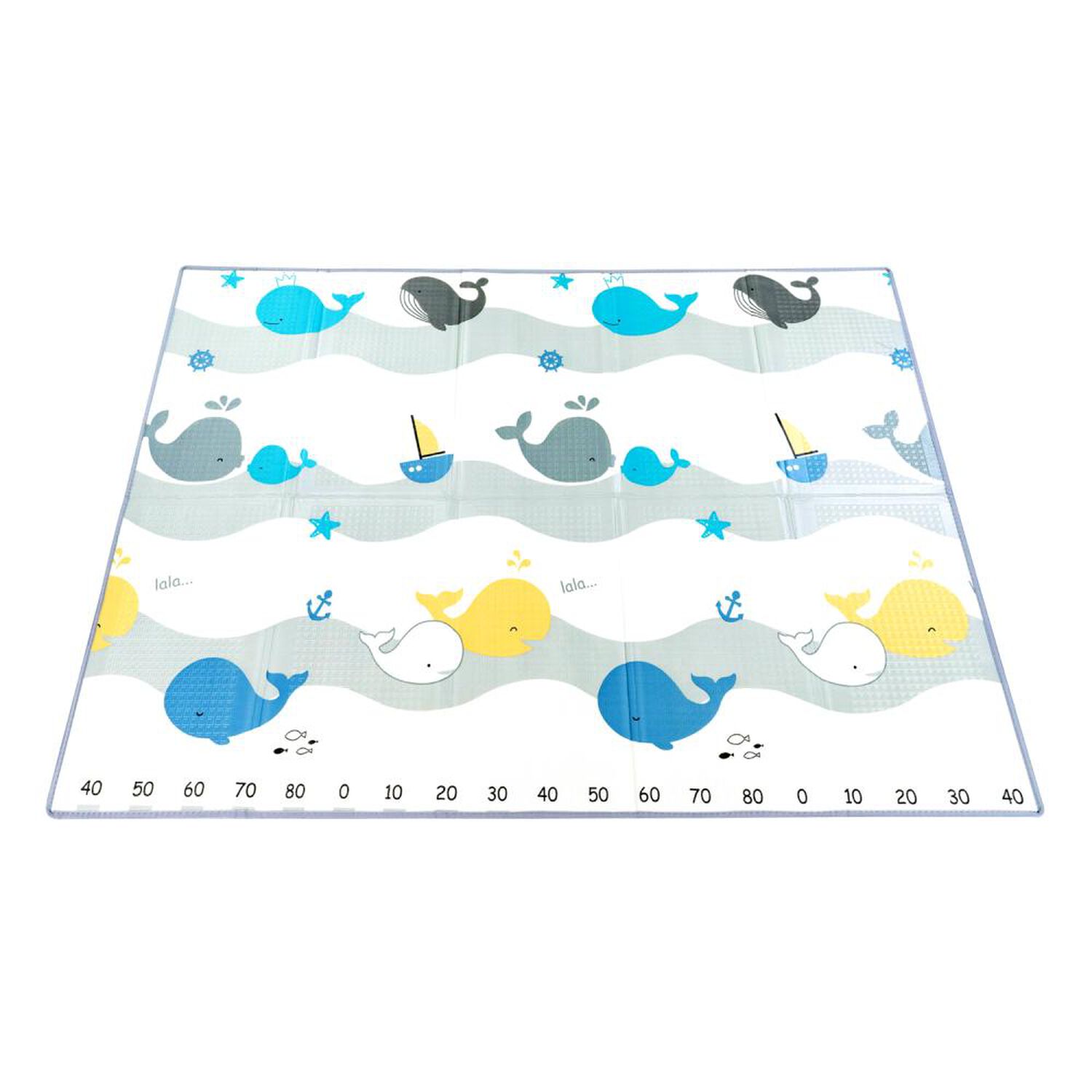 Alfombra Antigolpes Bebesit Infantil Plegable Con Bolso 180X120 Oso Y Oceano image number 2.0