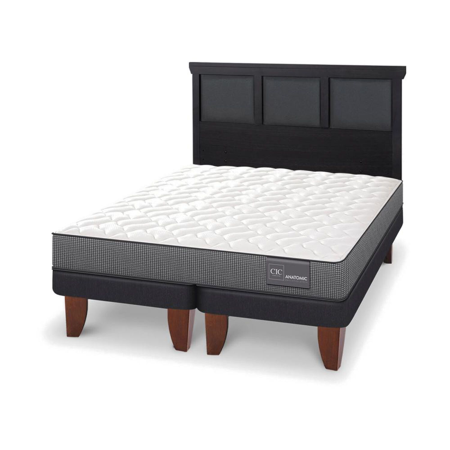 Cama Europea Cic Anatomic / 2 Plazas / Base Dividida + Respaldo image number 3.0