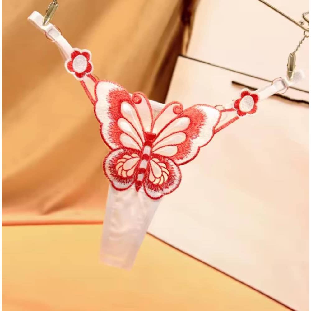 Colaless Bordado Mariposa, Cinta Ajustable Lenceria Exotica image number 10.0