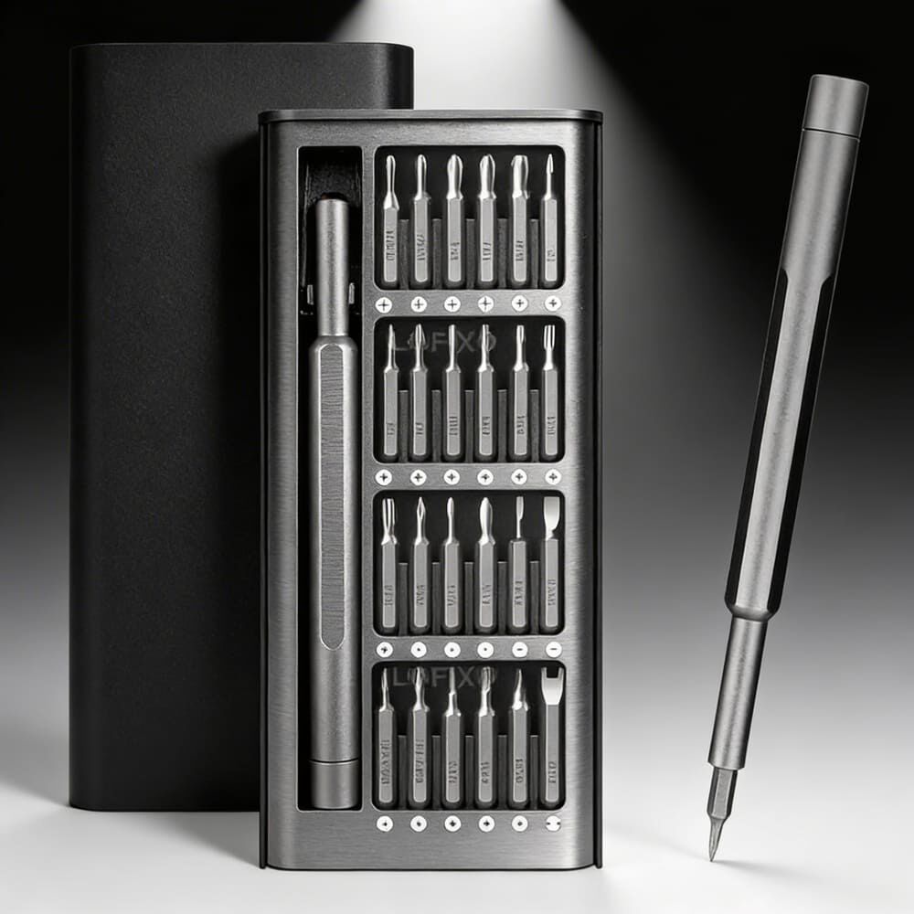 Desatornillador 24 En 1 Cr-v Magn&eacute;tico Aluminio 12.5cm image number 0.0