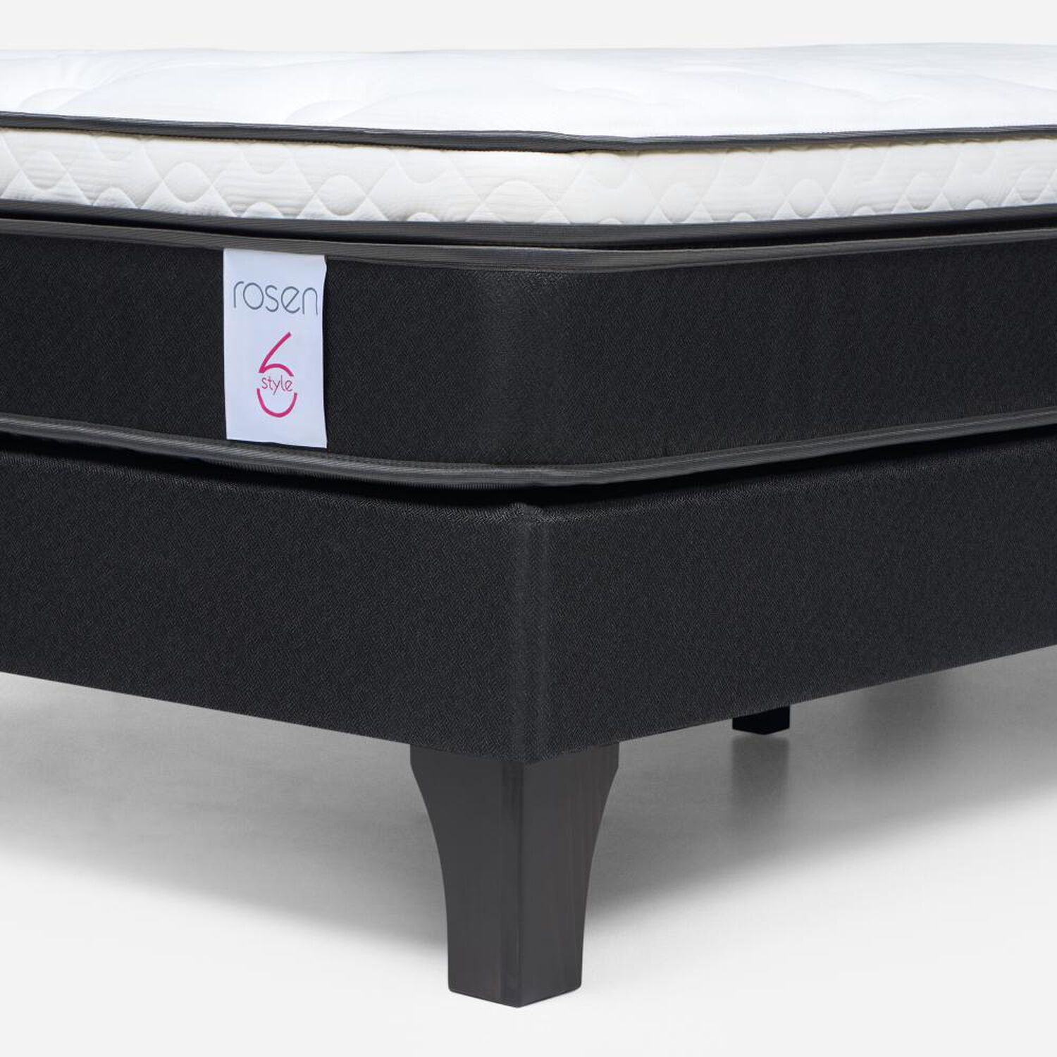 Cama Europea Rosen New Style 6 / 1.5 Plazas / Base Normal + Set De Maderas image number 5.0
