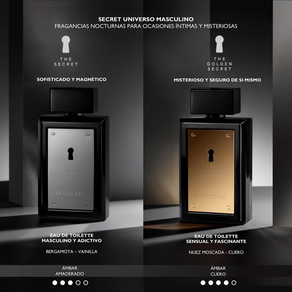 Set De Perfumería Hombre The Secret Banderas / 100 Ml / Edt + Desoderante 150 Ml image number 4.0