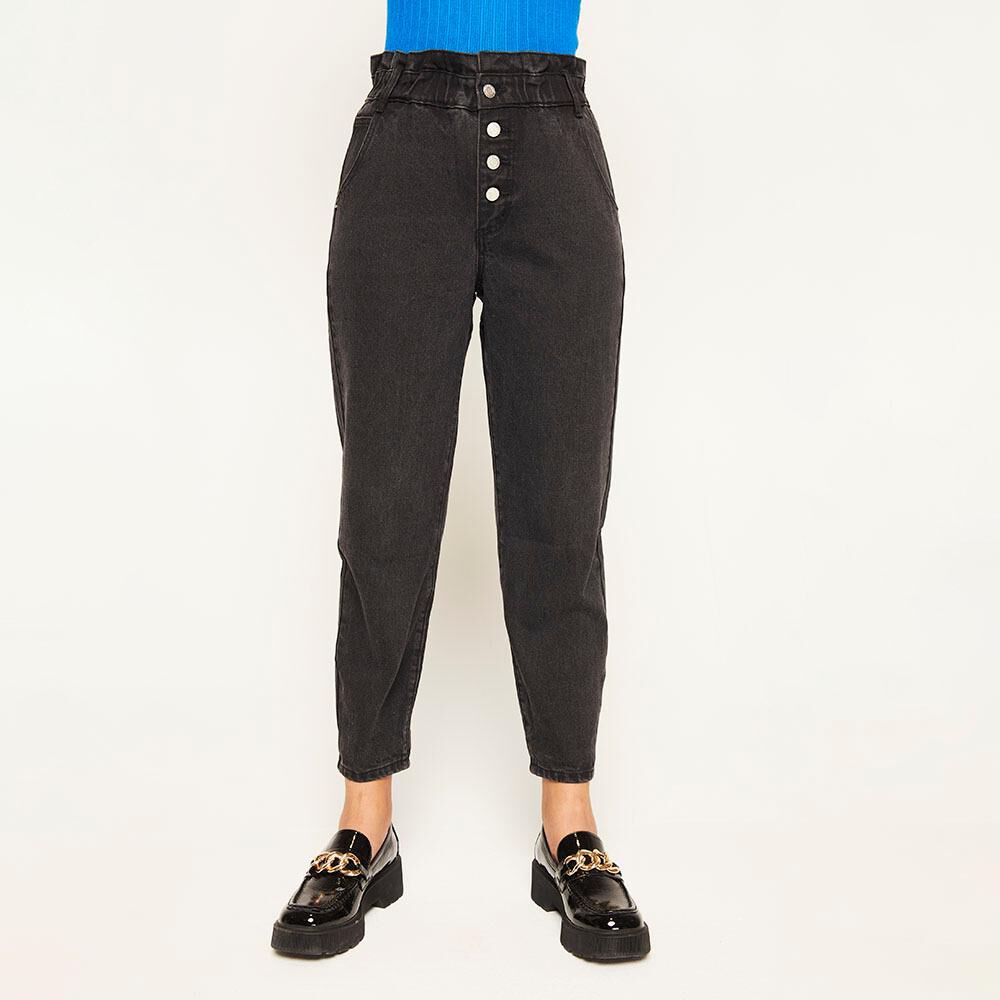 Jeans Tiro Alto Baggy Regular Mujer Rolly Go en Oferta | Hites.com
