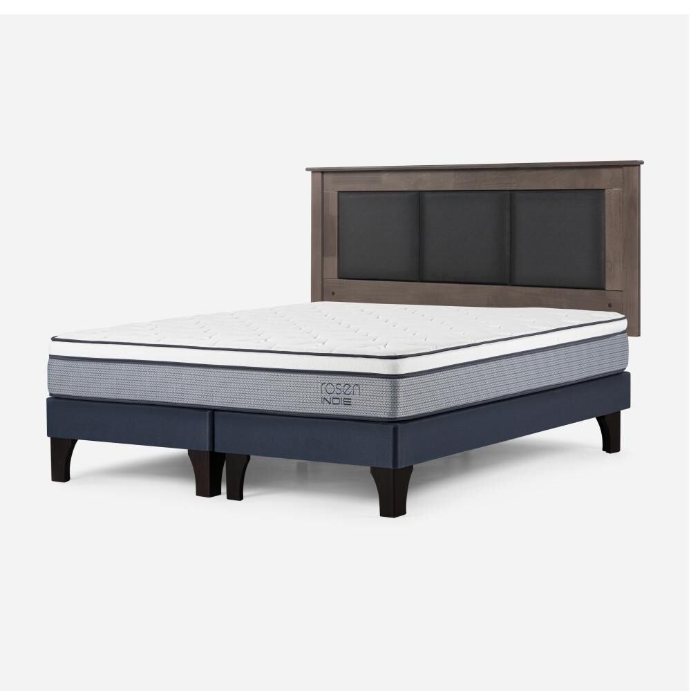 Cama Europea Rosen Indie / King / Base Dividida  + Respaldo Rachel Gris image number 2.0