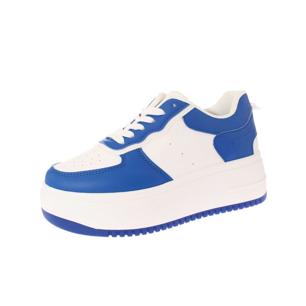 Zapatilla Plataforma Blanco/azul Art. 5s209b0055royalblue image number 0.0