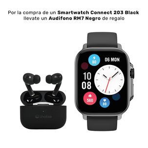 Pack Smartwatch Connect S03 Black + Audífono Rm7 Lhotse