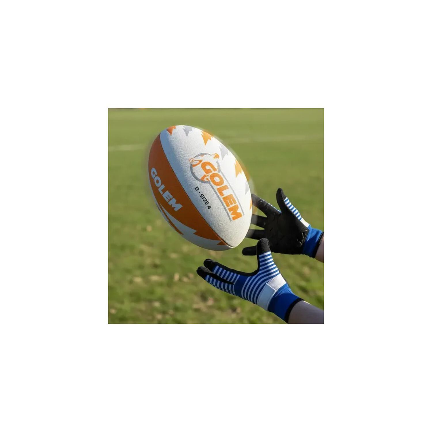Pelota De Rugby Golem Tama&ntilde;o 4 - Alta Duraci&oacute;n Naranja image number 3.0