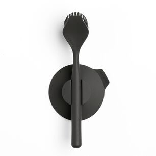 Cepillo Para Platos Con Soporte De Ventosa Dark Grey
