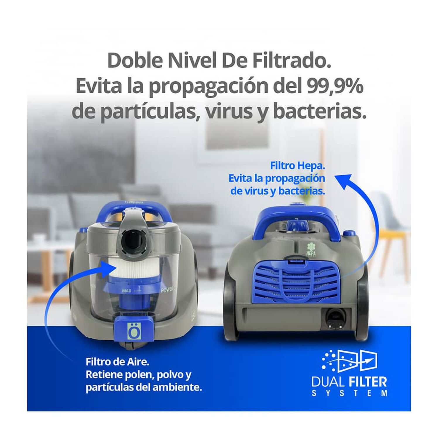 Aspiradora Arrastre Ciclonica 2200w Thor Power Cyclonic image number 3.0