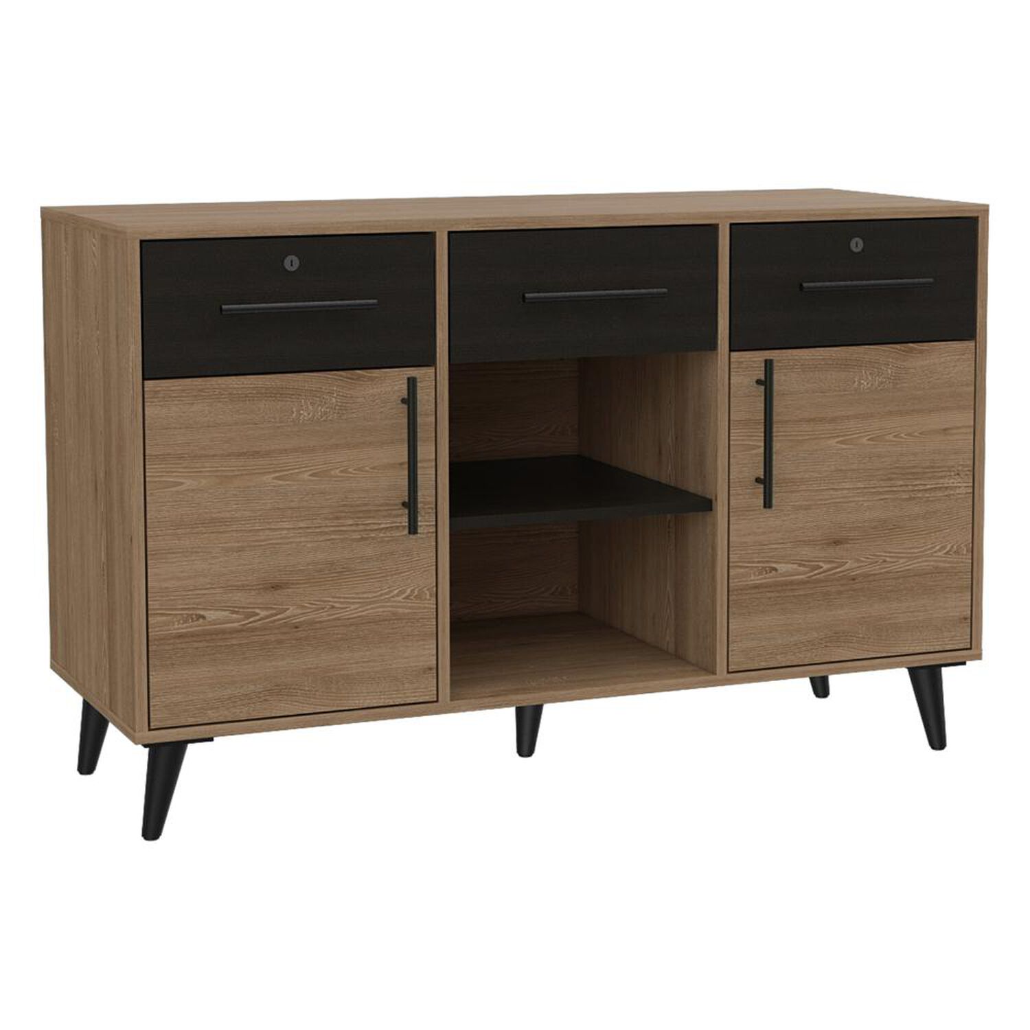 Armario Tuhome Bilbao/ 2 Puertas/ 3 Cajones image number 4.0