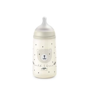 Mamadera 270ml Fisiol&oacute;gica Silicona Fm Wild Beige