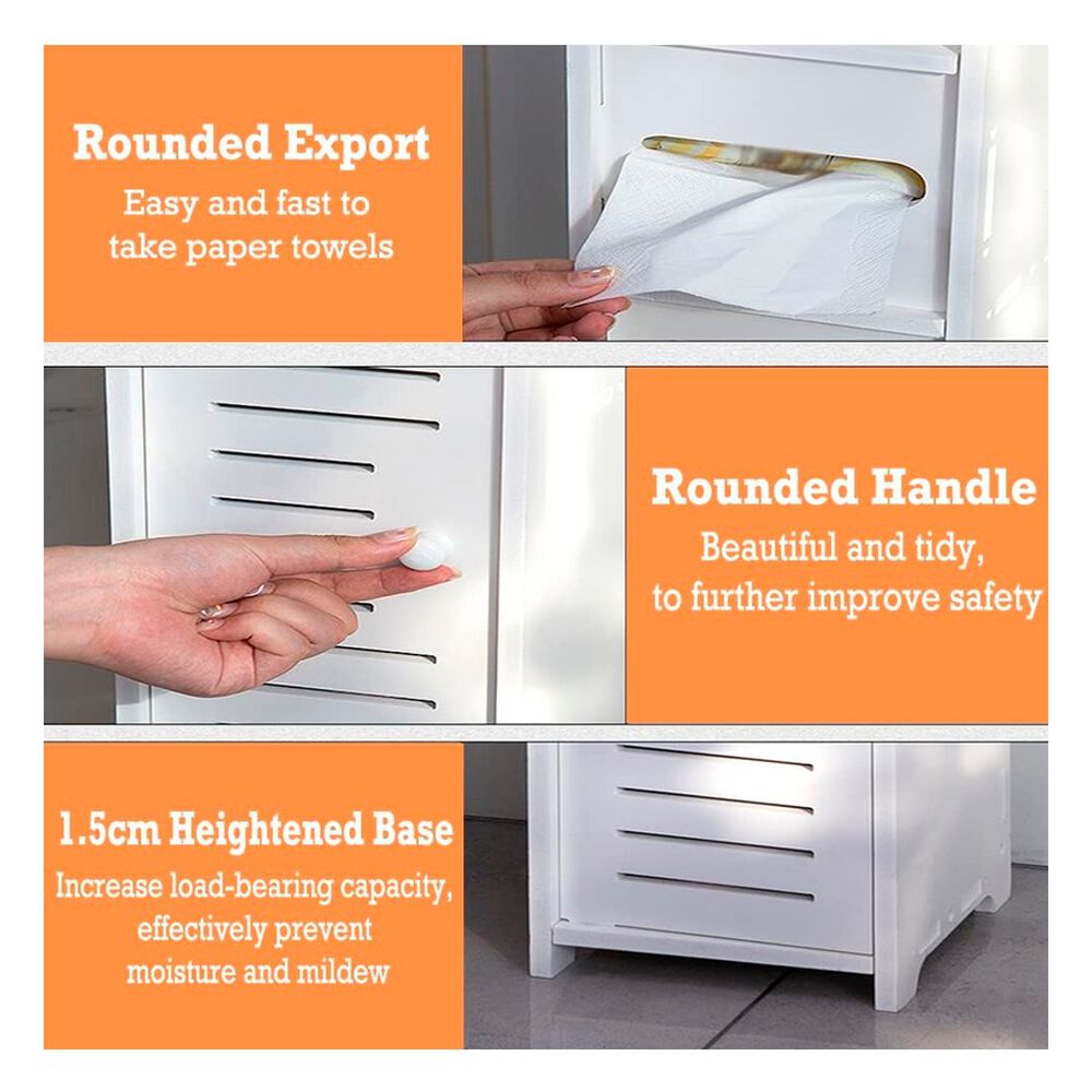 Armario Esquinero Ba&ntilde;o Tocador Multiuso Blanco image number 2.0