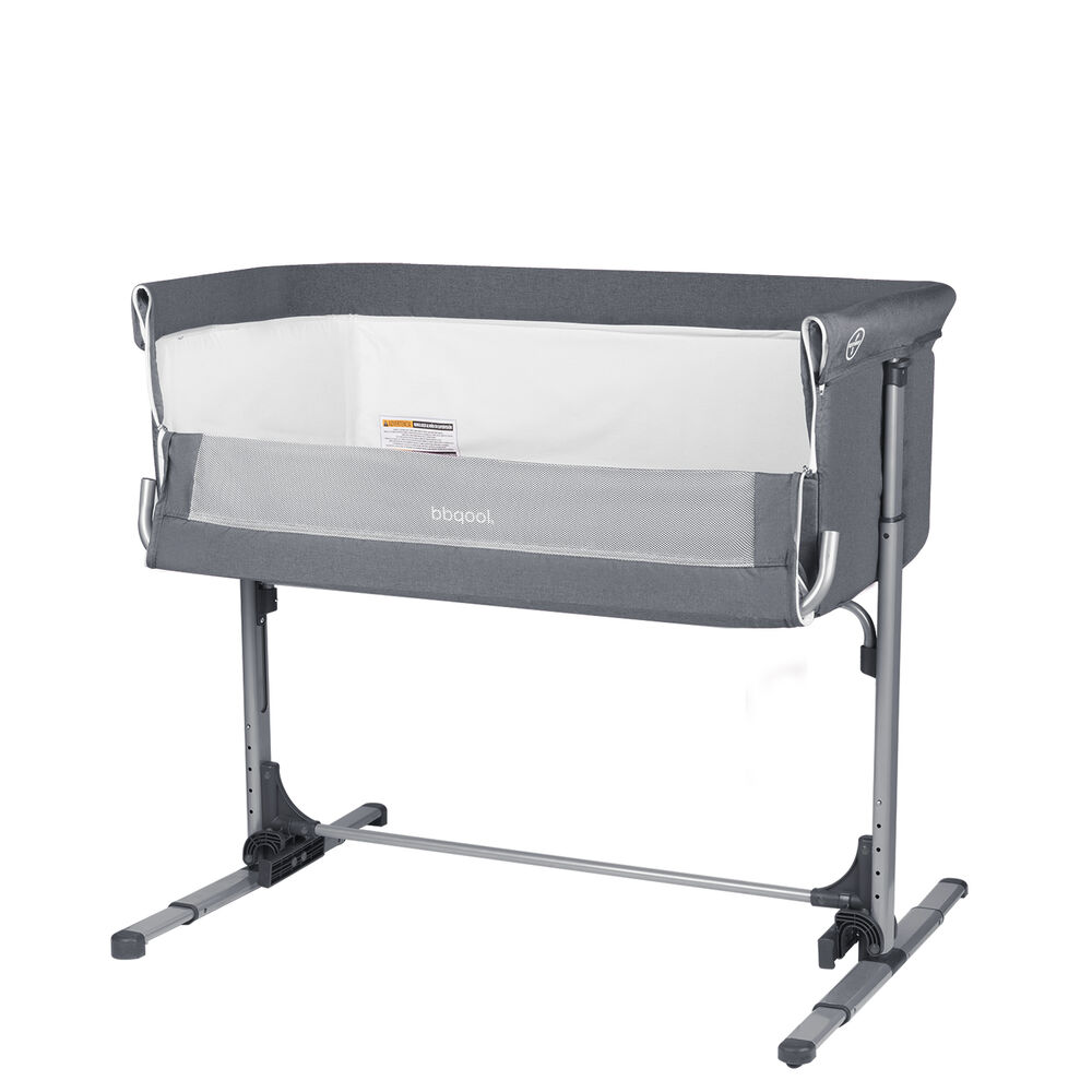 Cuna Colecho Mecedora Mosquitero Next2us Grey + Colch&oacute;n image number 3.0