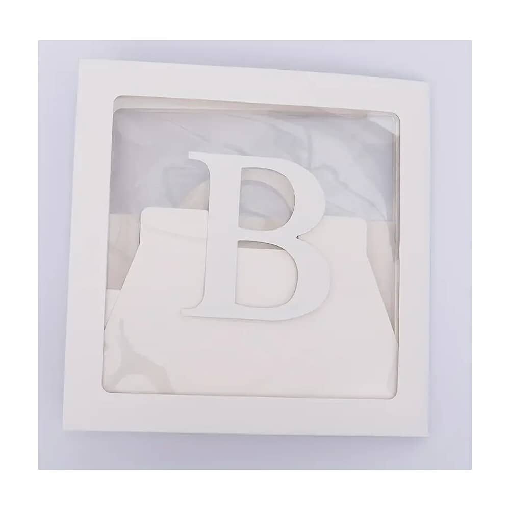 Set 4 Cajas Cubo Para Decoraci&oacute;n De Baby Shower Revelacion image number 5.0