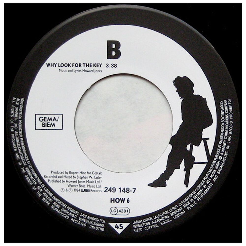Howard Jones - Things Can Only Get Better | 7" Single Vinilo Usado image number 3.0