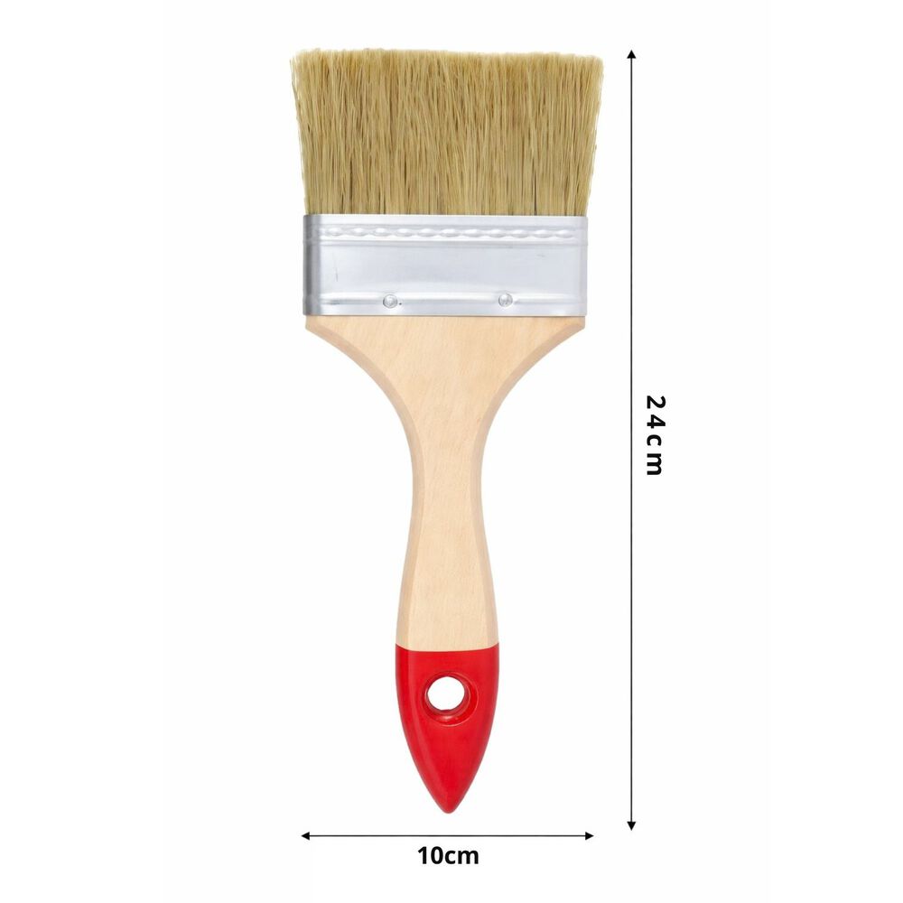 Set 10 Brocha Mango Madera 4 Pulgadas Para Pintura Pintar image number 1.0
