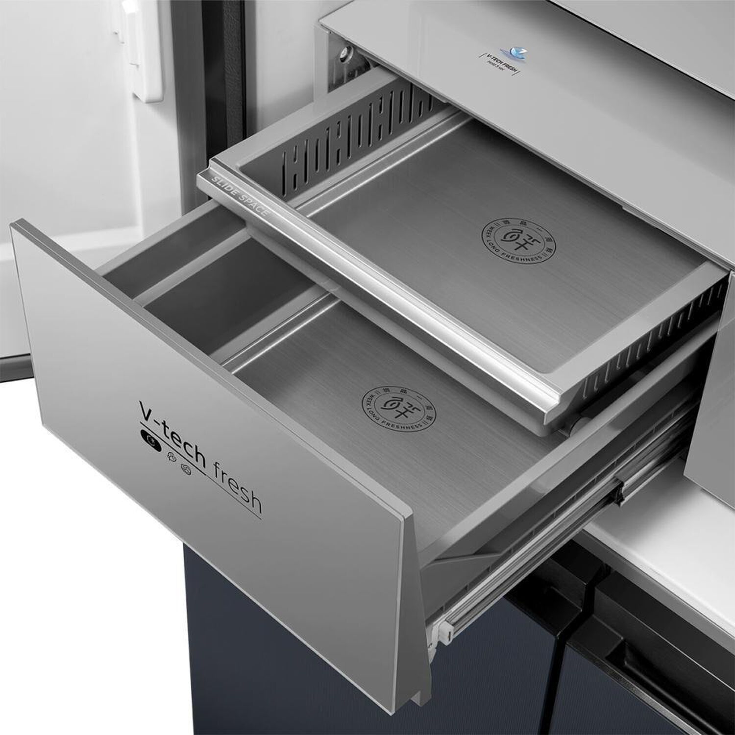 Refrigerador PERFECT FIT Side by Side Midea MDRMD706BIE70 / No Frost / 527 Litros / D image number 6.0