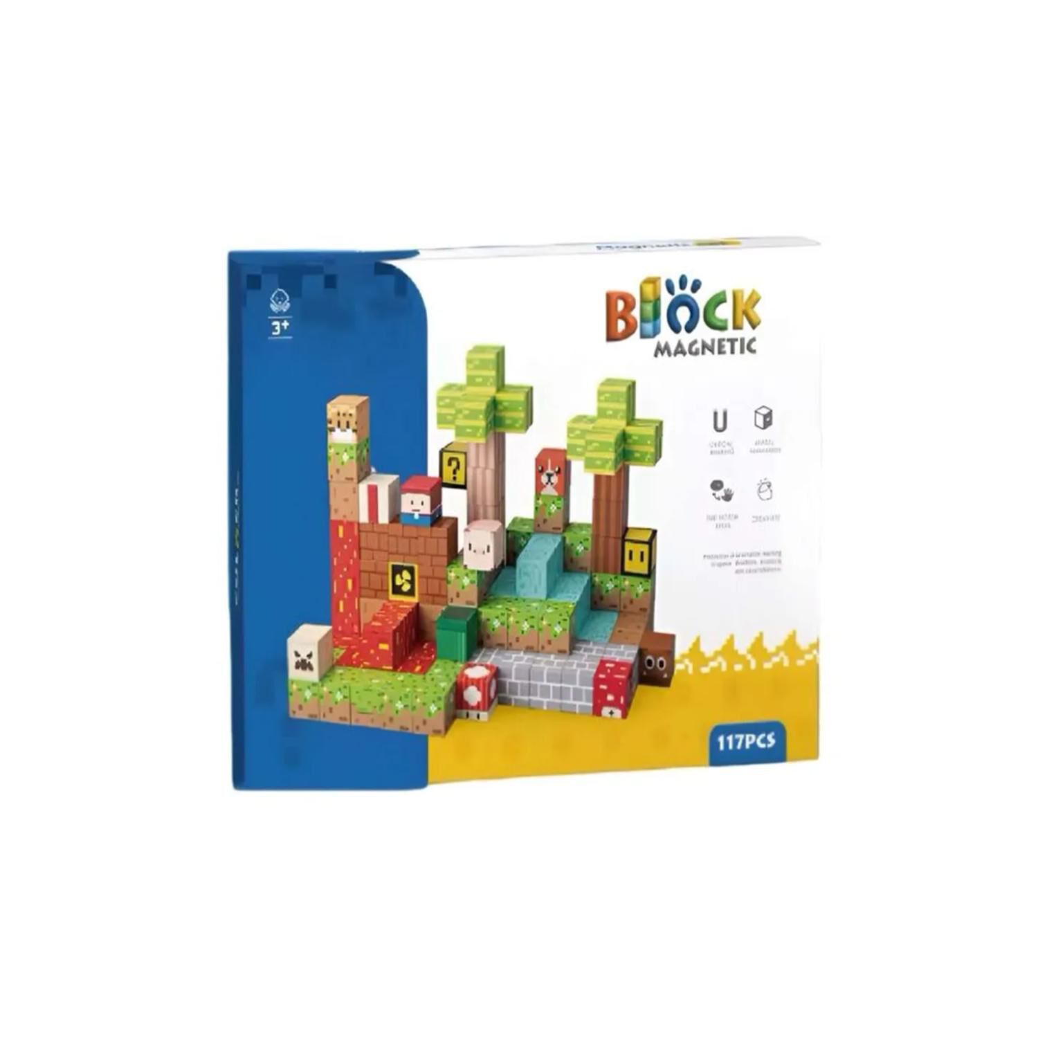 Juguete Bloques Magneticos 117pcs Escenas Infantil image number 2.0