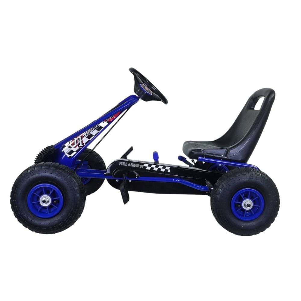 Gokart A Pedales Con Rueda Goma Azul image number 3.0