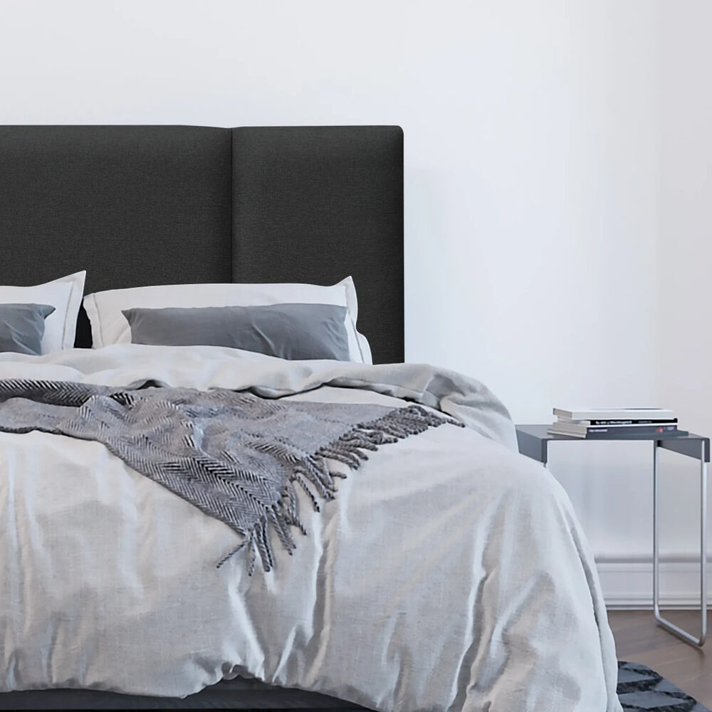 Respaldo De Cama Block Lino Grafito Super King image number 0.0