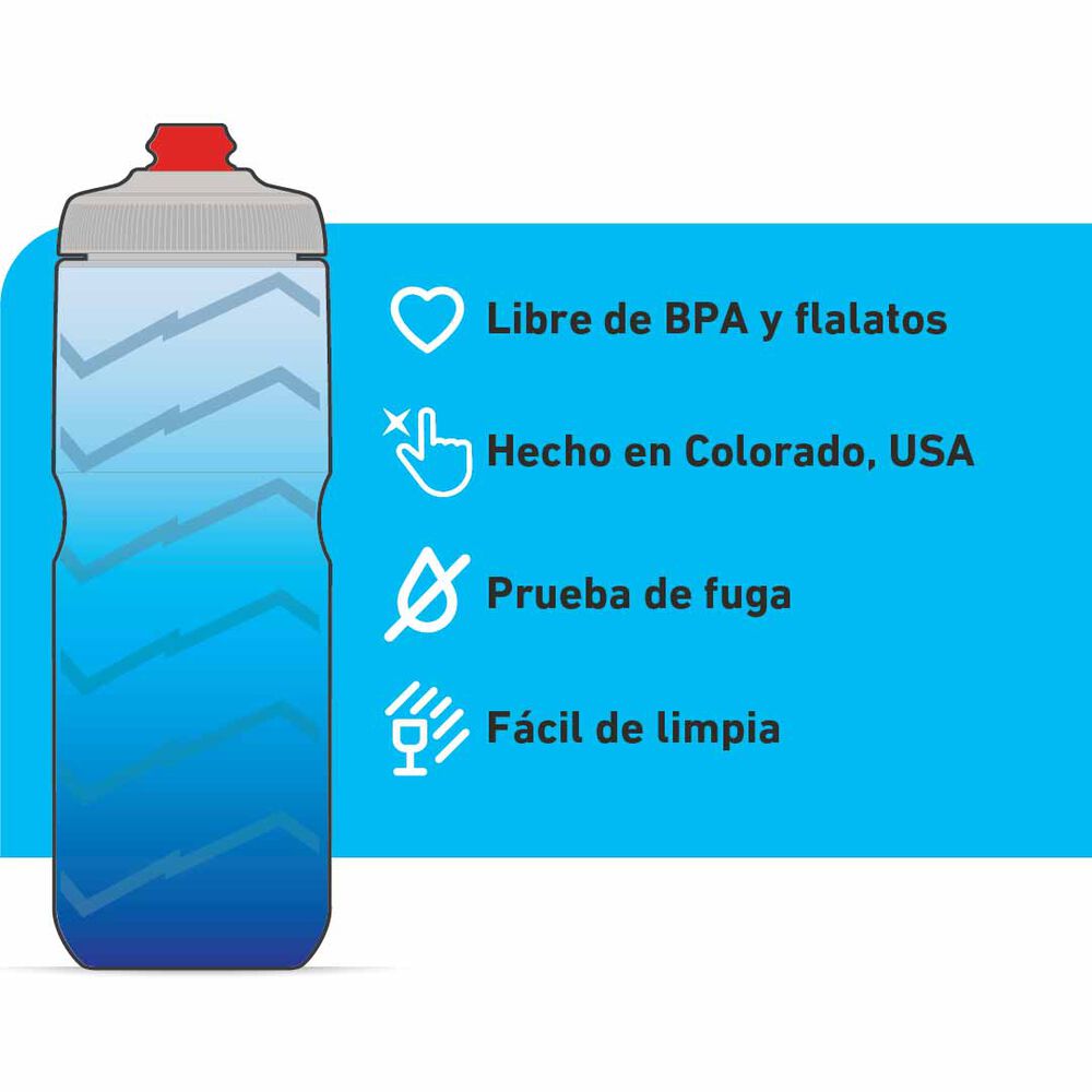 Botella Breakaway Insulated 590ml Bolt Cobalt Blue/silver image number 2.0