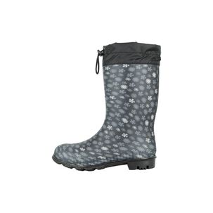 Bota De Agua Con Polar Biela Copos Negro Alquimia