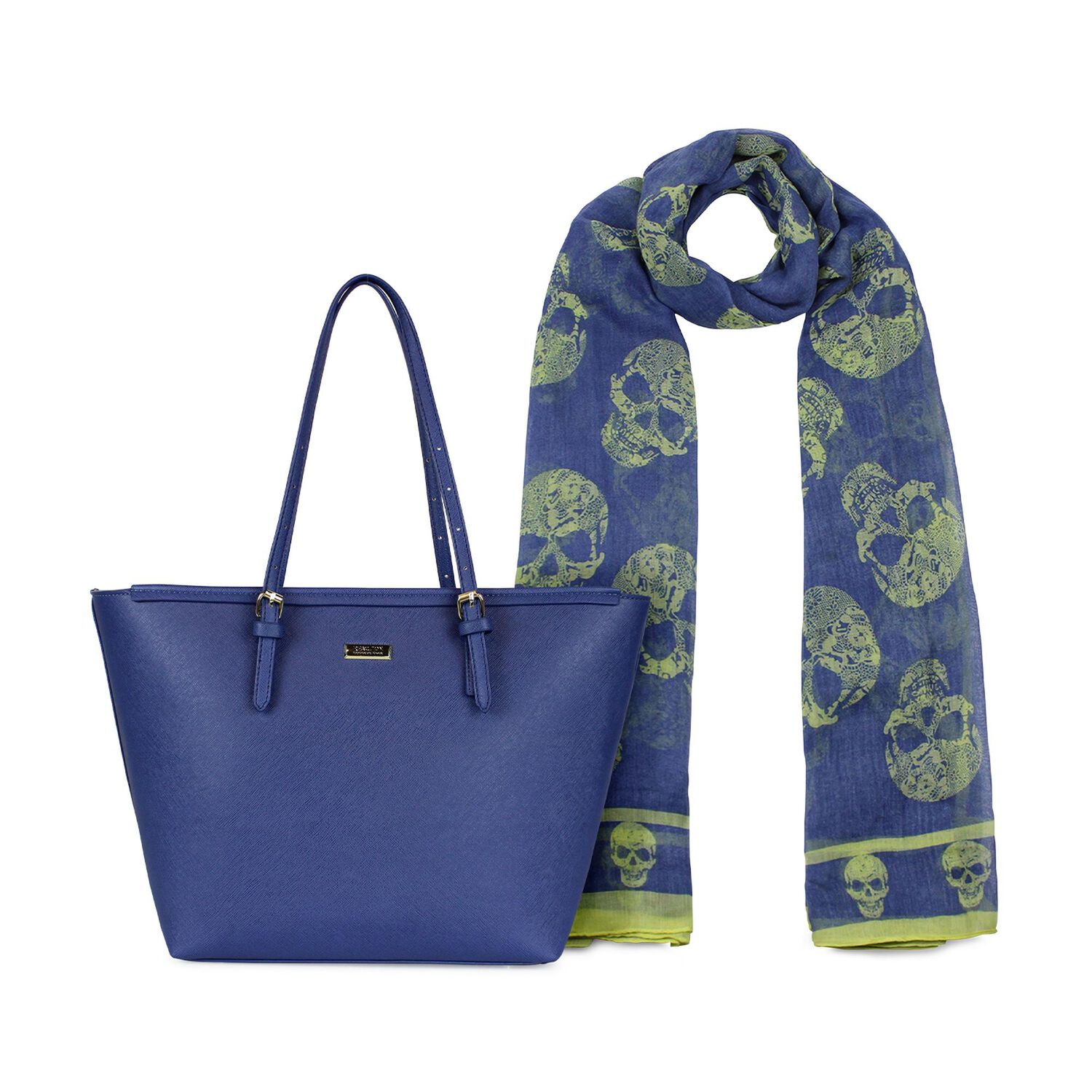 Pack Kenneth Cole Cartera Tempo + Pa&ntilde;uelo Oni Azul image number 0.0