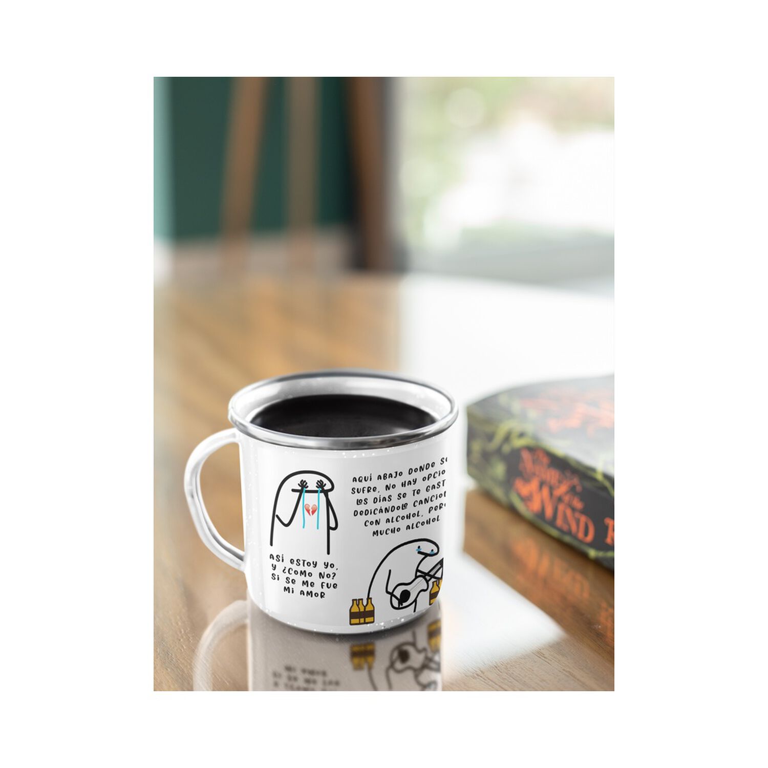 Taza Enlozada Lechera Christian Nodal Aqu&iacute; Abajo image number 3.0