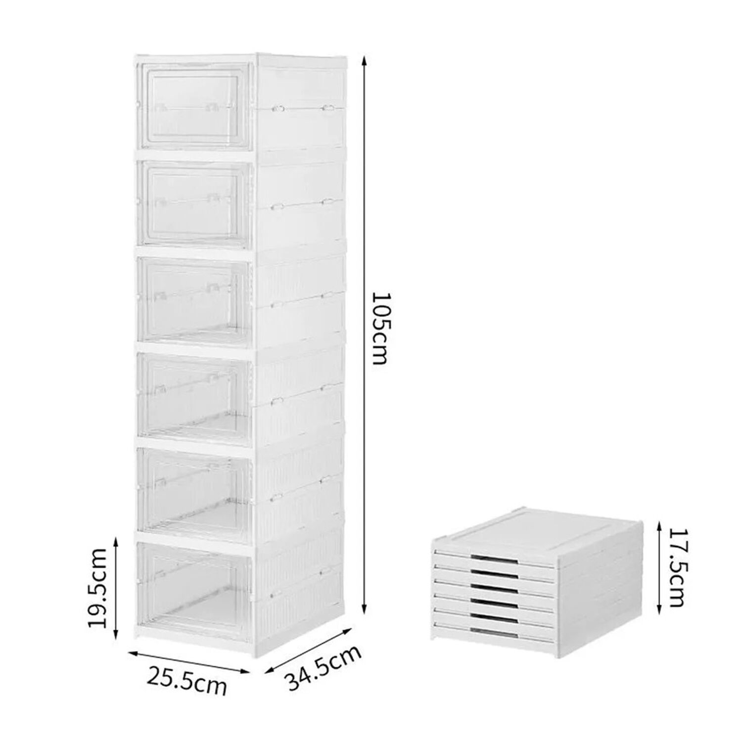 Estante Organizador Zapatera 6 Niveles Plegable image number 2.0