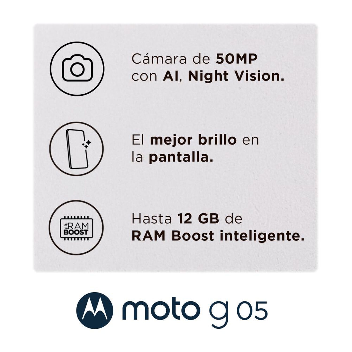 Smartphone Motorola Moto G05 / 64 GB / Verde / Liberado image number 2.0