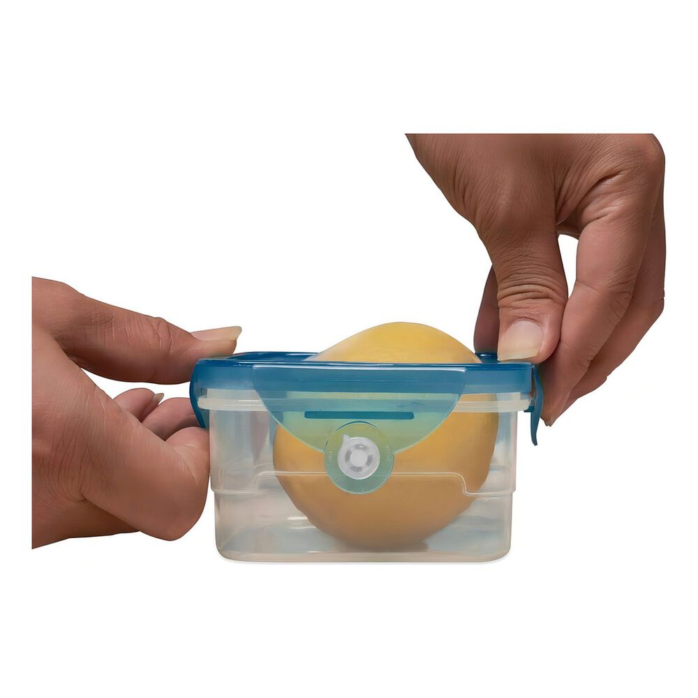 Taper Hermético Pack 6 Tupper Silicona Flexible Celeste image number 4.0