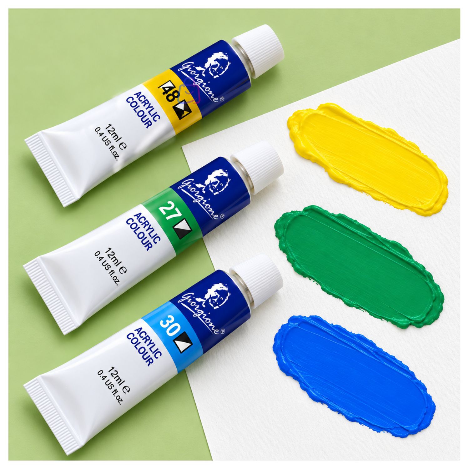 Set Pintura Acr&iacute;lica 12 Colores 12ml Escolar No T&oacute;xica - Ps image number 2.0